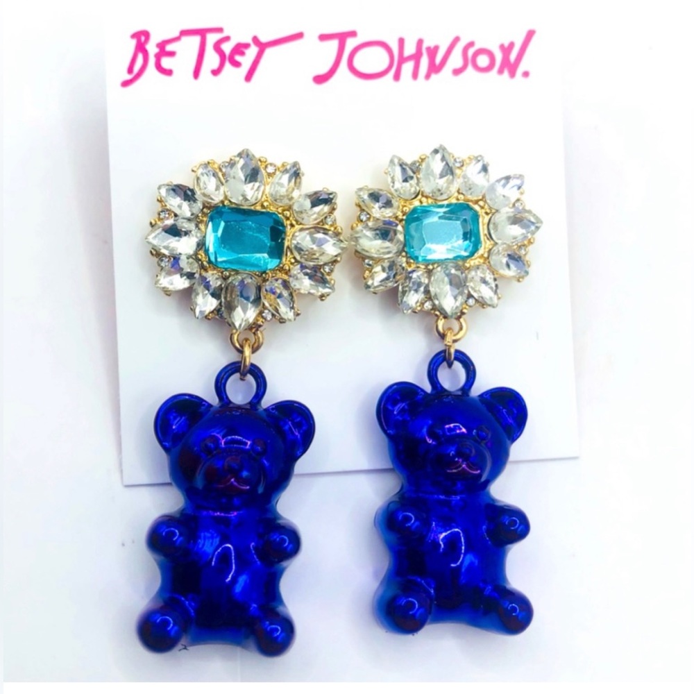NWT ππ§Έ Betsey Johnson Gummy Bear Drop Earrings - Picture 5 of 5